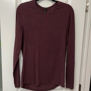 Lululemon Long Sleeve Medium Maroon Shirt